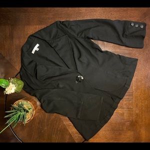 CAbi One Button Onyx Blazer